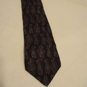 Dimitrius Men Red Black Graphic Silk Business Party Dress Up Neck Tie